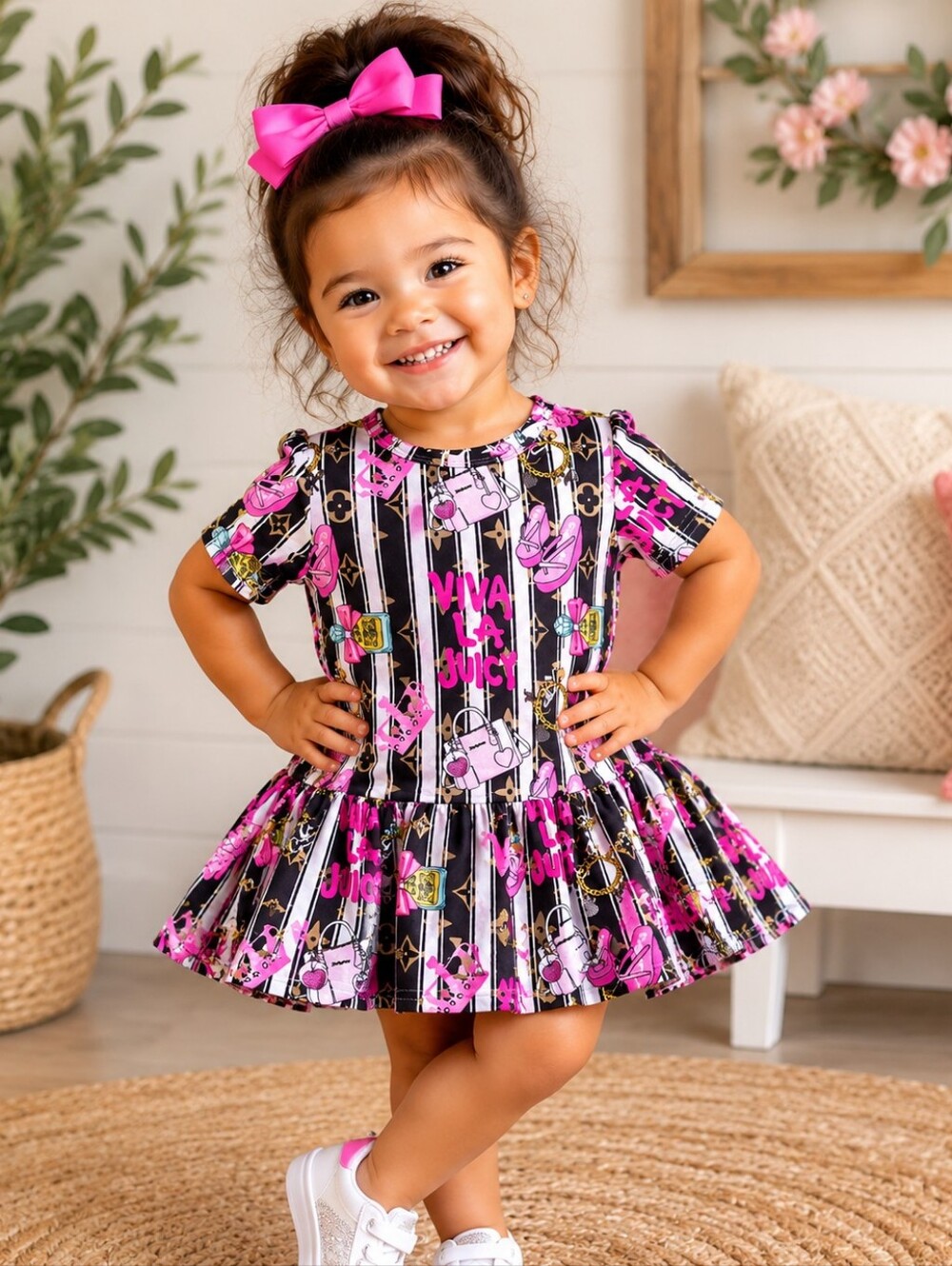 Juicy Couture Bamboo Twirl Dress Girls' Size 3T NWT